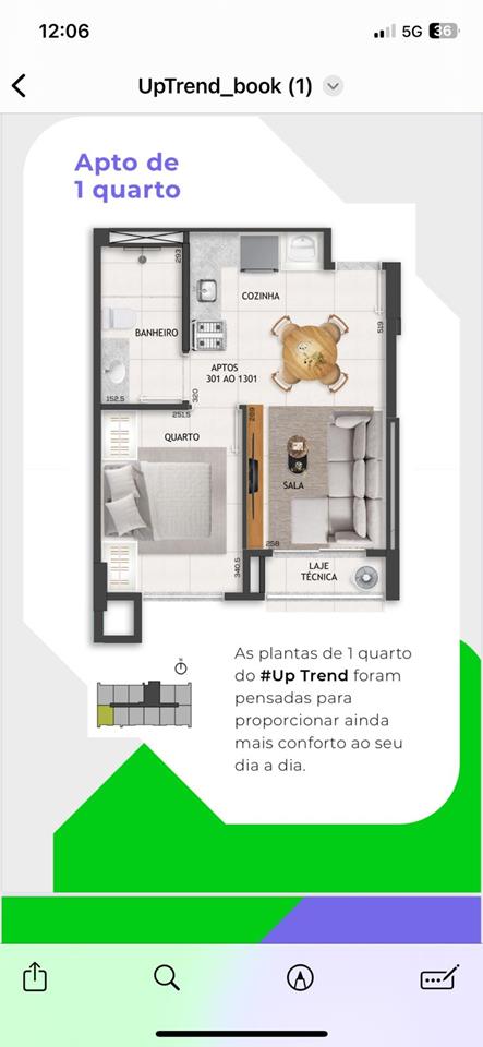 Quadra 102 Conjunto 2 - apartamento 1 quarto com 37metros  lazer e ao lado da estaçao do metro samambaia sul no centro urbano vendo lançamento — foto 3